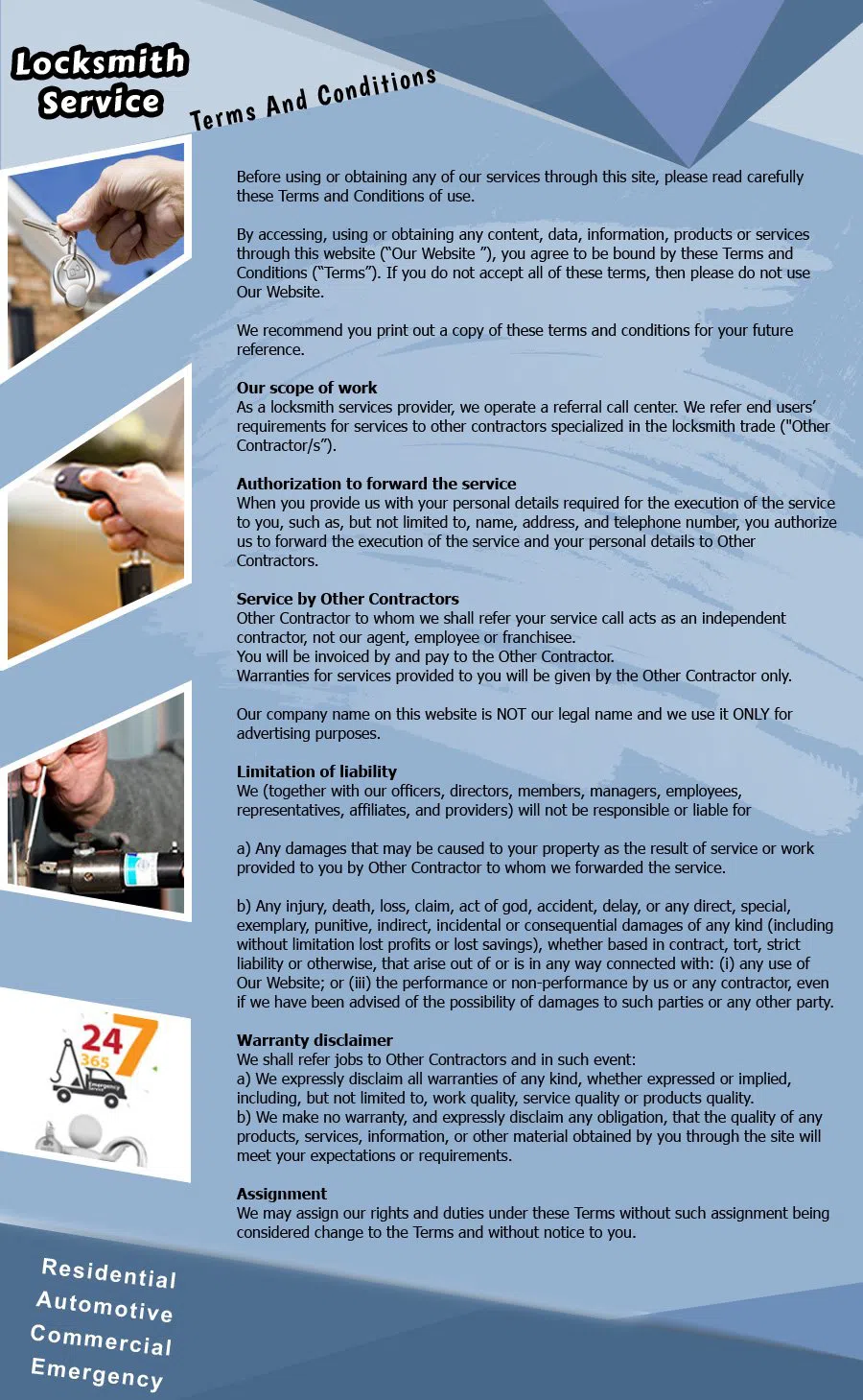 Jacksonville Lock And Key Jacksonville, FL 904-572-3253 - TermsAndCondition-12